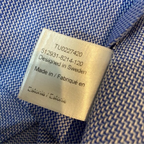 Stenstroms Classic Two-Fold Men’s 100% Cotton Blue Button Down 16.5 / 42 - Picture 12 of 16